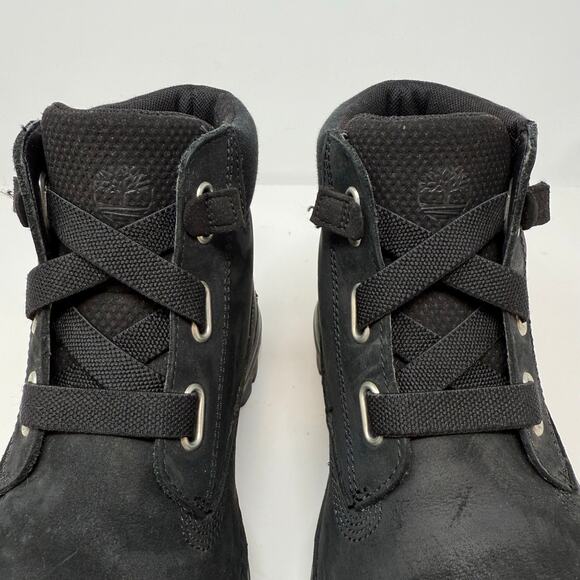 Timberland Hiking Boots Women's 7 Black Suede Leather Hikers Outdoors - Picture 8 of 12